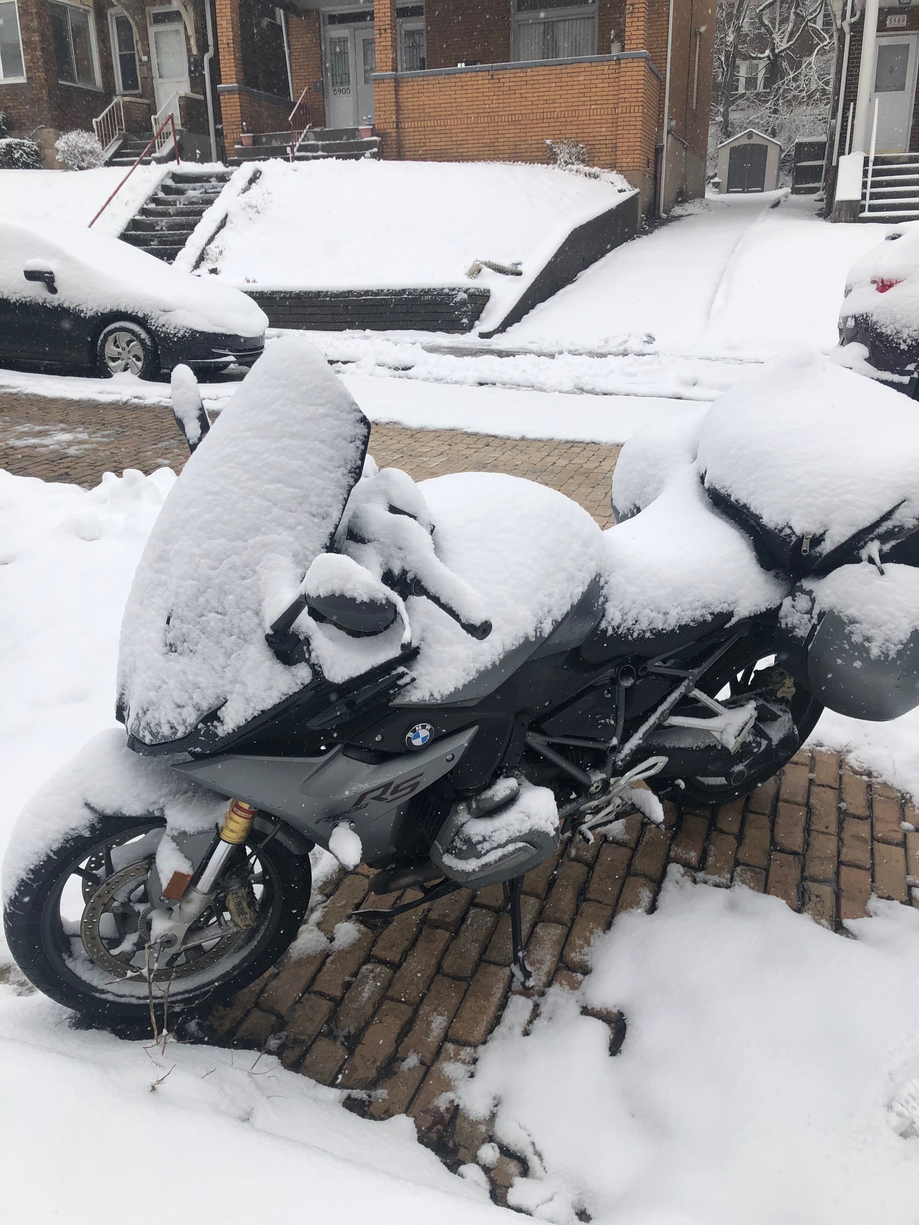 BMW in Pittsburgh snow